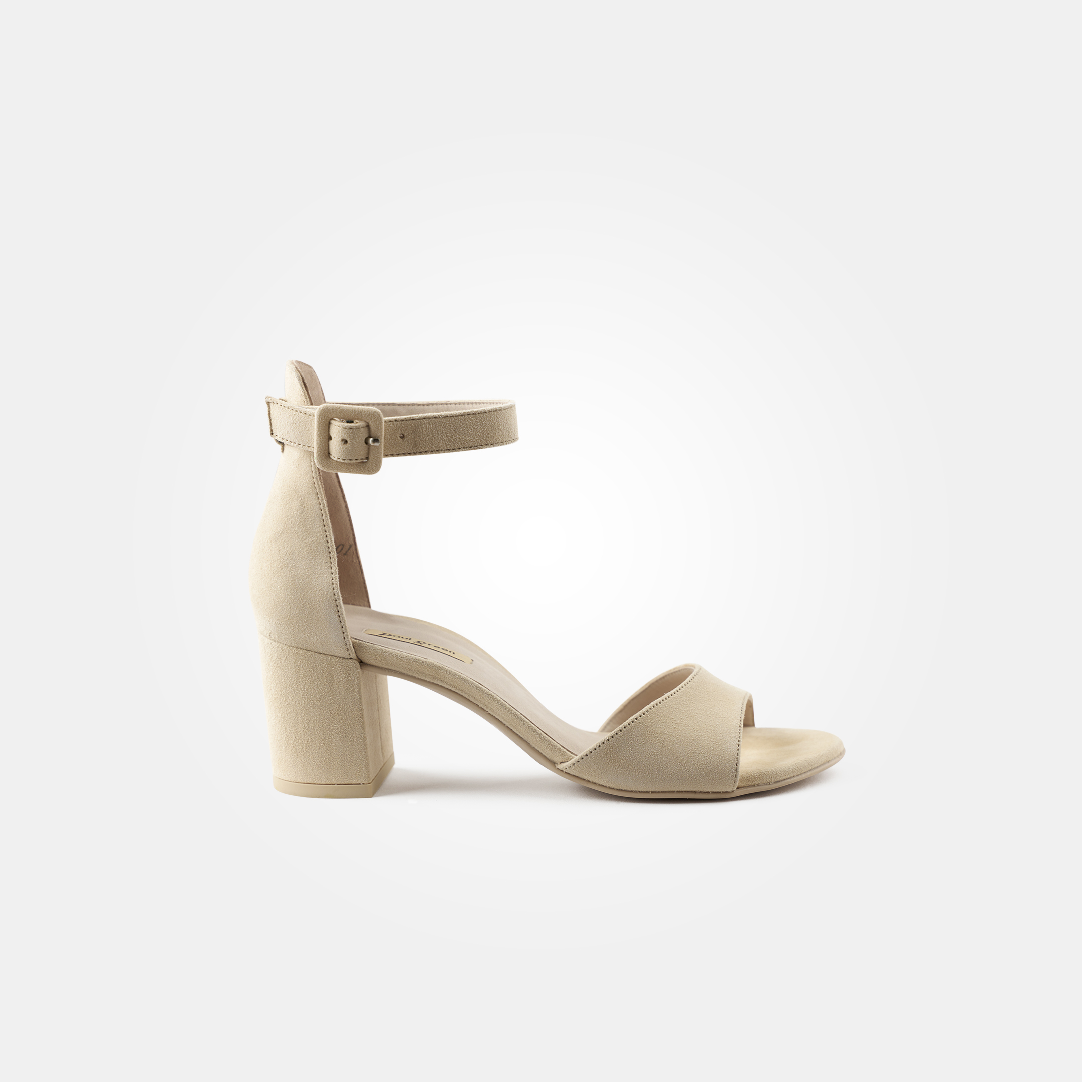 High-heel sandals in beige with block heel - Paul Green