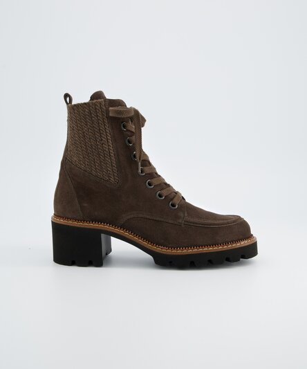 Lace-up ankle boots with warm lining