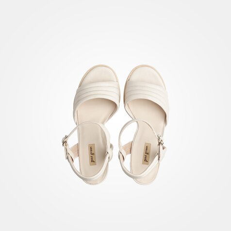 Paul Green 7928-023 Plateau high-heel sandals in light beige