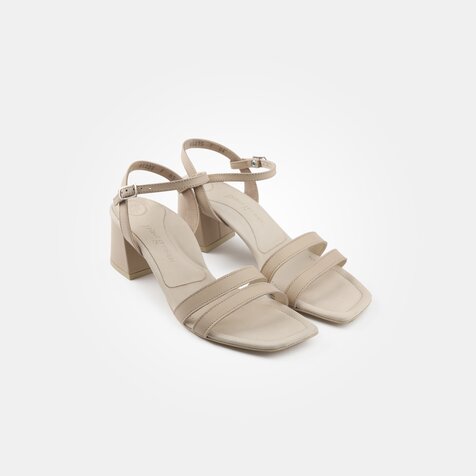 Paul Green 7937-003 SUPER SOFT high-heel sandals in light beige