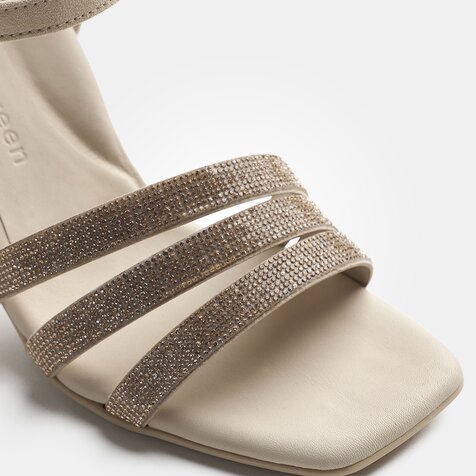 Paul Green 6058-013 SUPER SOFT high-heel sandals in beige