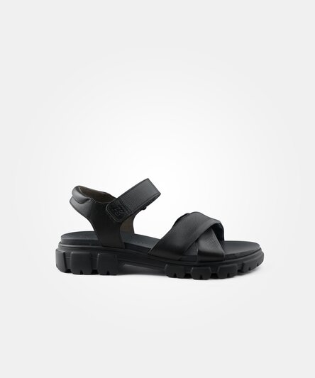 Paul Green 7966-003 SUPER SOFT sandals in RELAXED WIDTHS in black