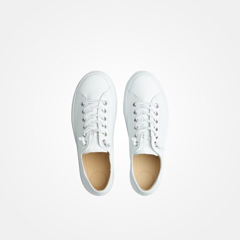 Paul Green 4081-033 SUPER SOFT sneaker in RELAXED WIDTHES in white