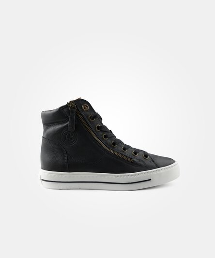 Paul Green 4024-023 SUPER SOFT high-top sneaker in black