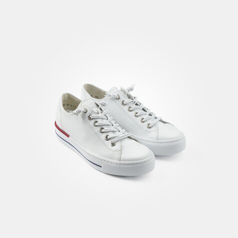 Paul Green 4081-303 SUPER SOFT sneaker in RELAXED WIDTHES in white
