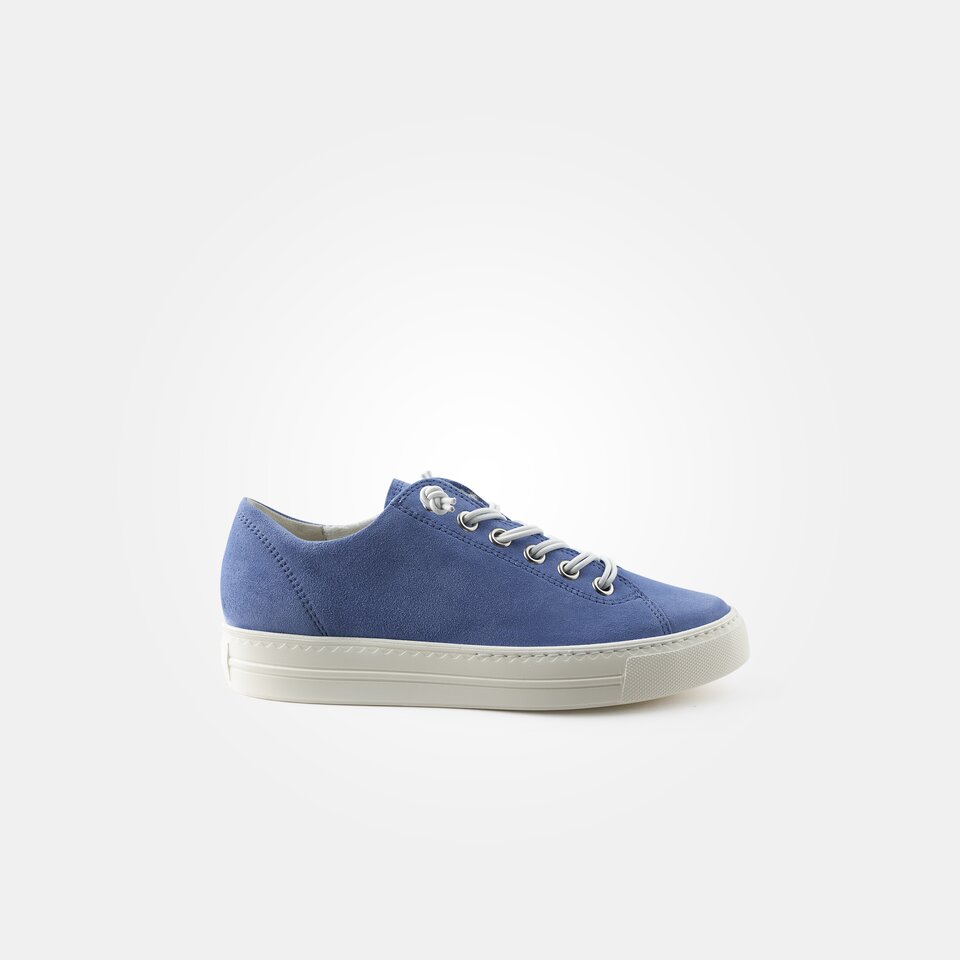 Paul Green 4081-313 SUPER SOFT sneaker in RELAXED WIDTHES in blue