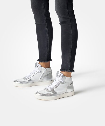 Paul Green 5231-013 SUPER SOFT high-top sneaker in white