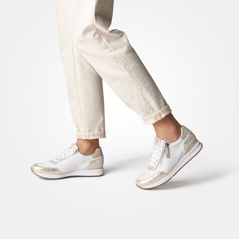 Paul Green 4085-283 SUPER SOFT Sneaker mit RELAXE-WEITE in Weiß