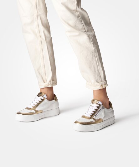 Paul Green 5155-063 SUPER SOFT sneaker in RELAXED-WIDTHS in white