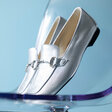 Paul Green loafer 2596-173 in silver metallic