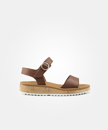 Paul Green 7734-043 SUPER SOFT sandals in medium brown