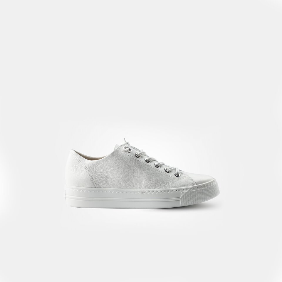 Paul Green 4081-033 SUPER SOFT sneaker in RELAXED WIDTHES in white