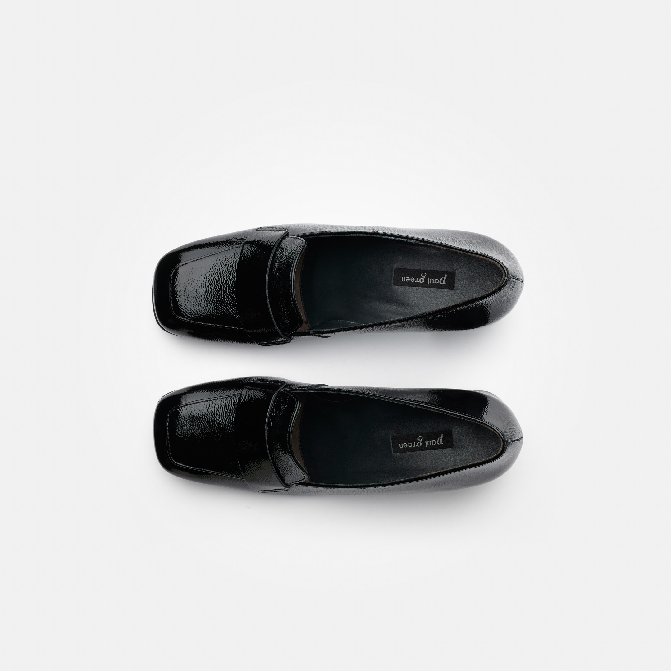 paul green dress shoes High-front pumps, in patent black LowStock:43642535084083