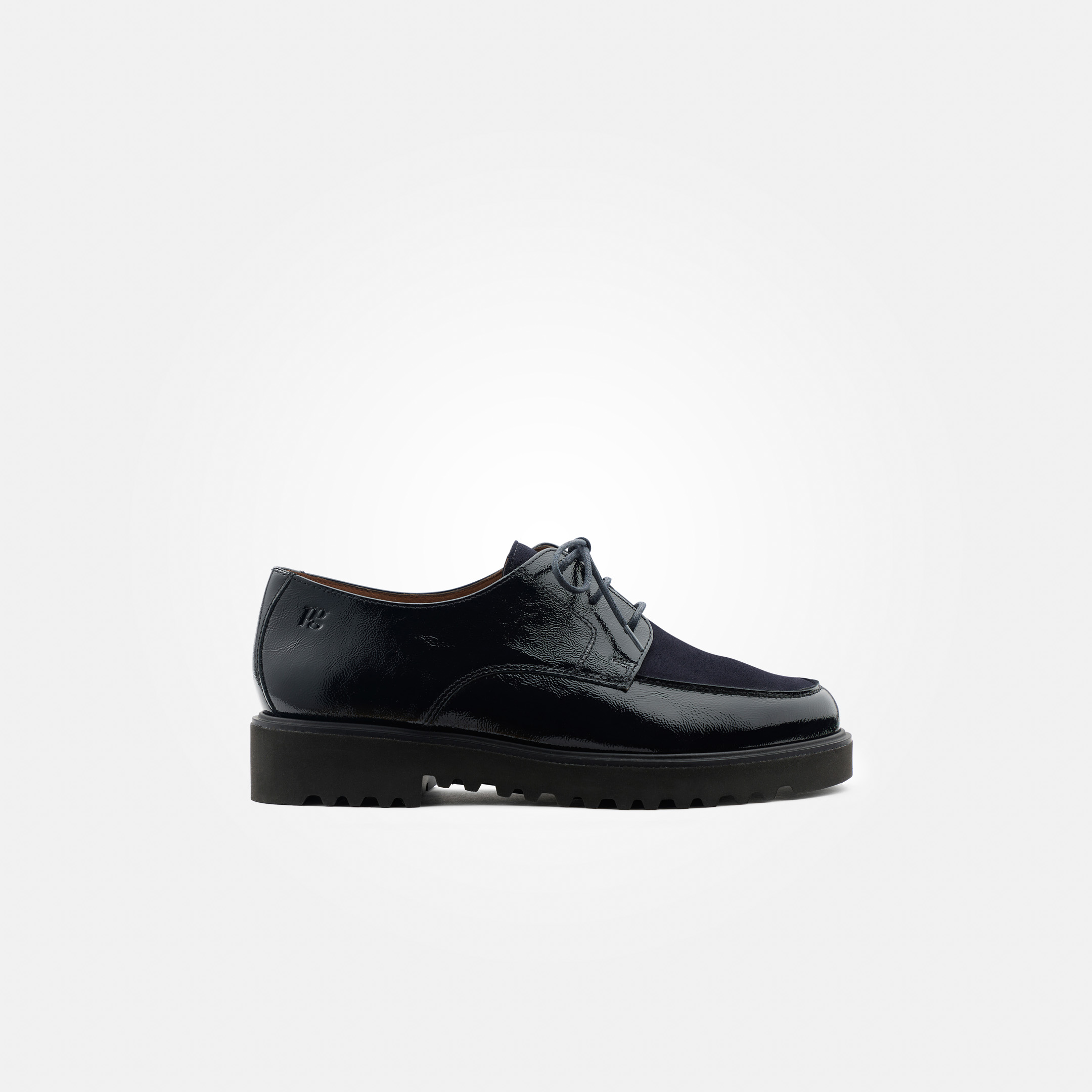Lace-ups in blue leather - Paul Green display picture 2