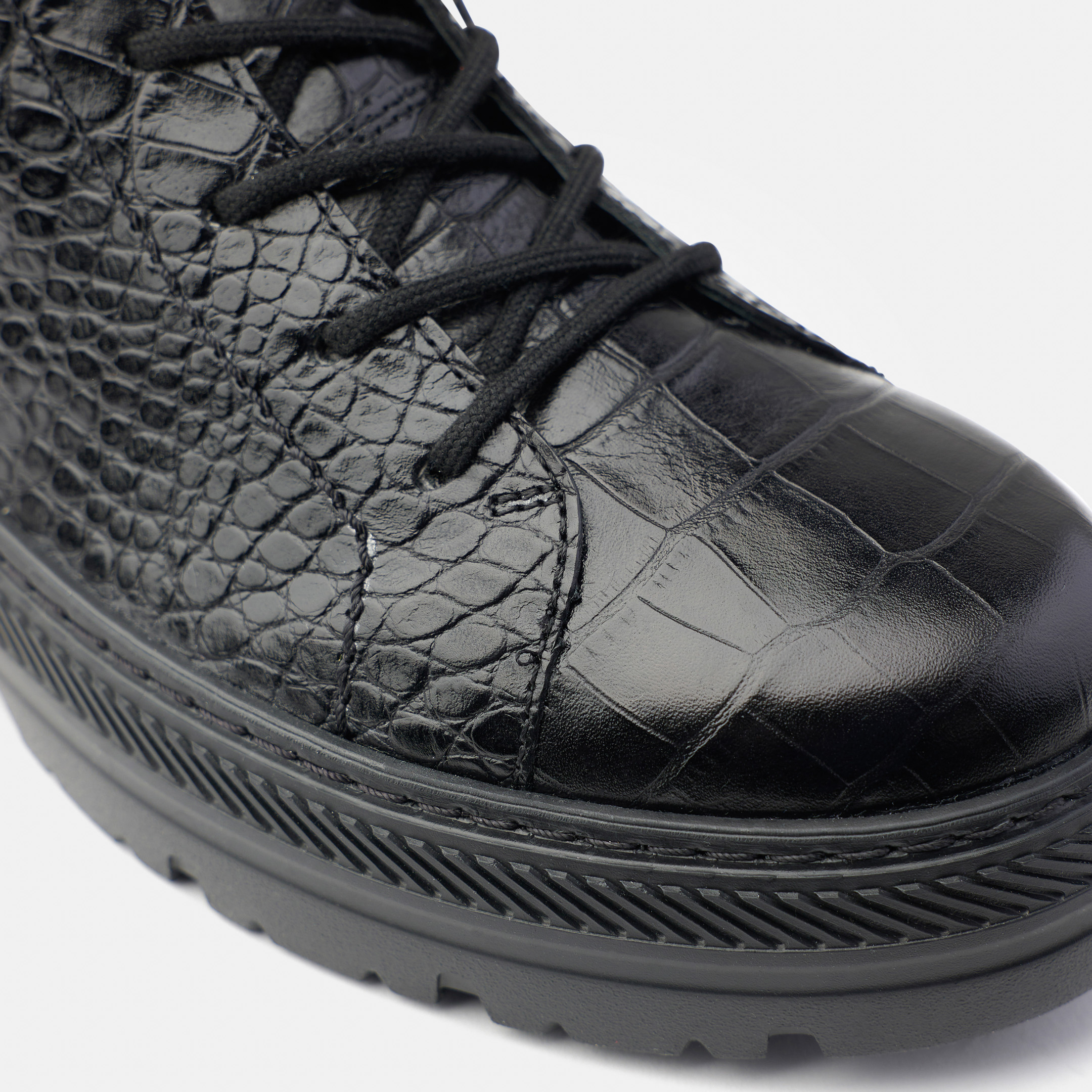 Paul Green Grey Shimmer Metalic leather Lace Up Boots women’s 7/7.5 Lace-up ankle boots in black - Paul Green main image 2