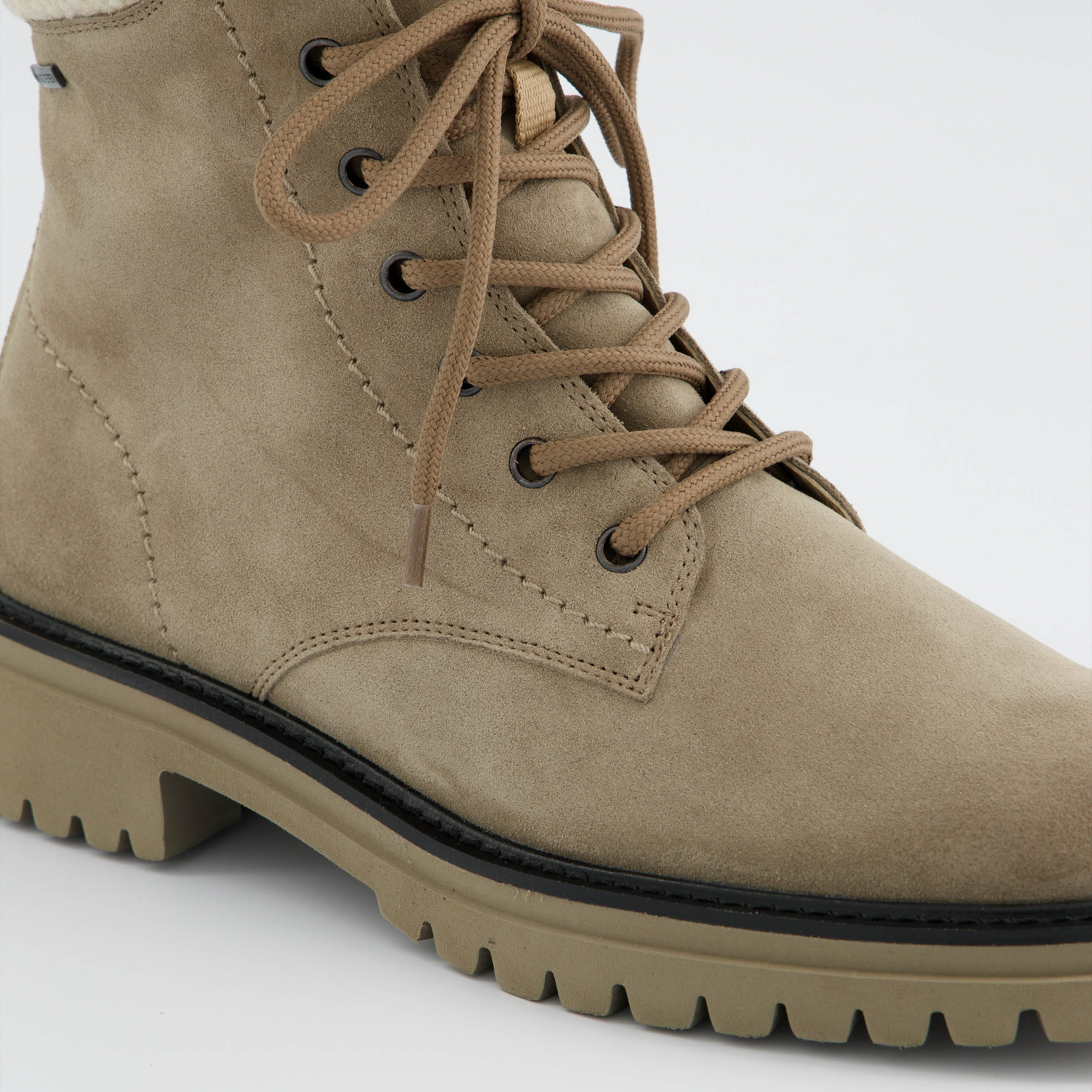 Lace-up ankle boots with Gore-Tex, beige - Paul Green