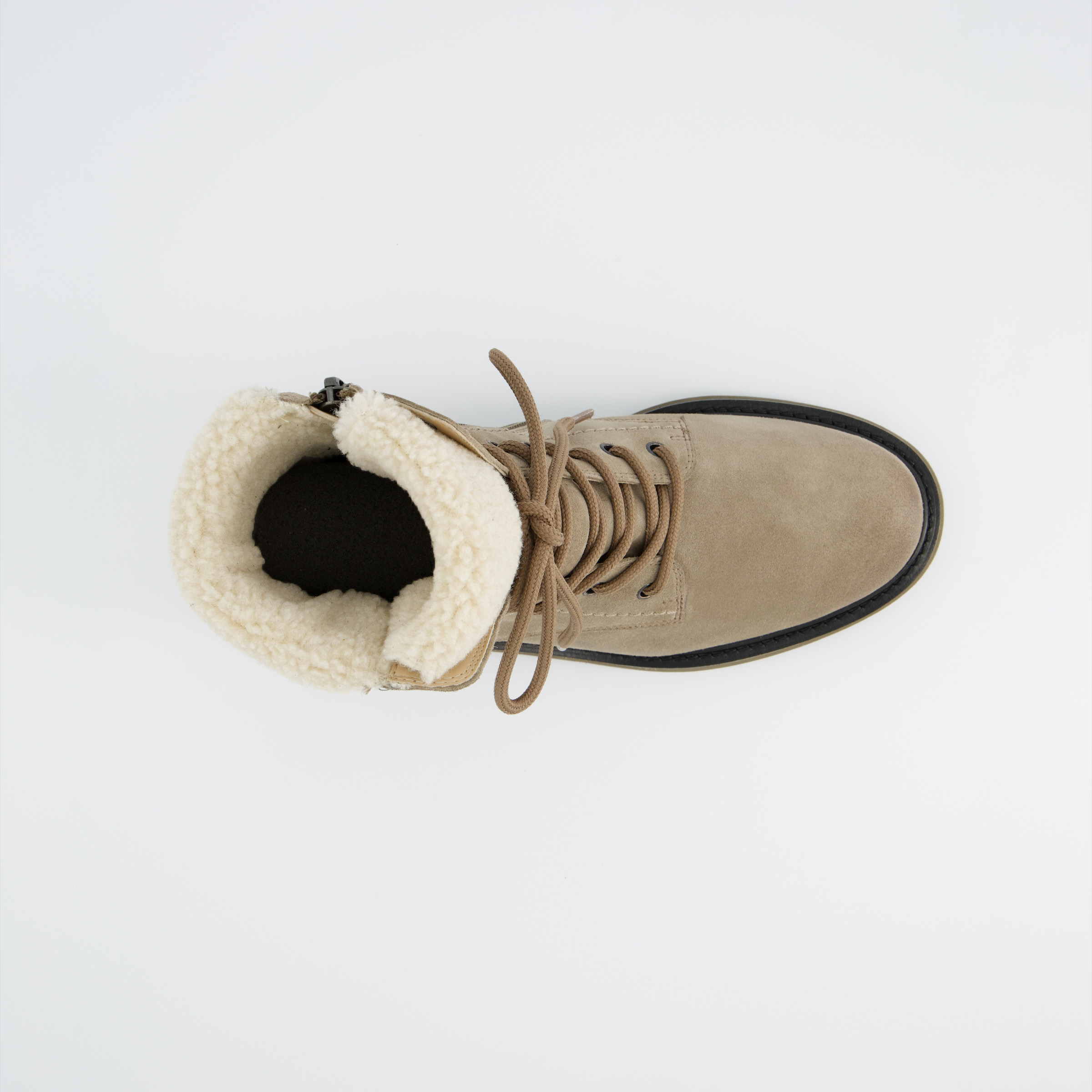 Lace-up ankle boots with Gore-Tex, beige - Paul Green display picture 1